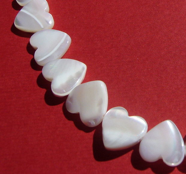 Sidef alb inimioara aprox 2.5x10x10 mm