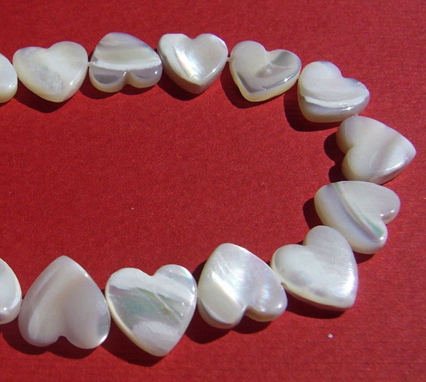 Sidef alb inimioara aprox 2.5x10x10 mm