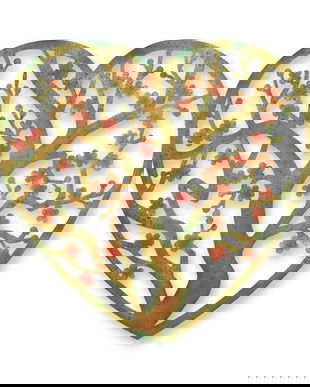 Copacul vieti-decoratiune inima din fier forjat