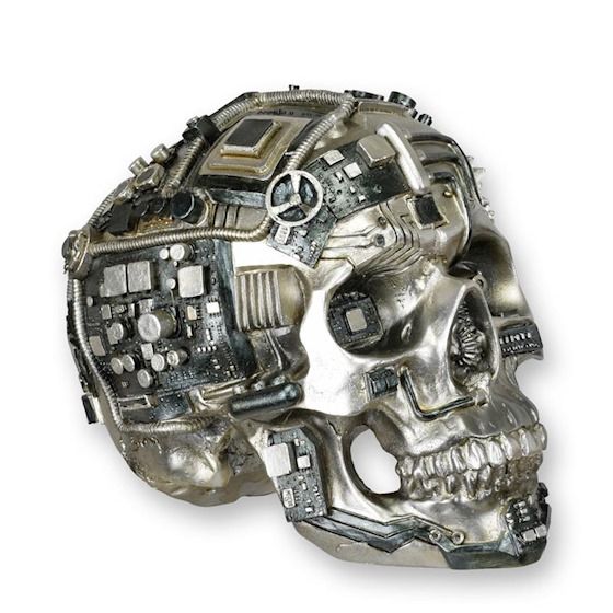 Craniu- statueta steampunk din rasini