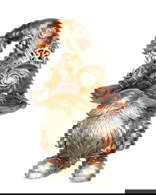 Spiridus-statueta steampunk din rasini