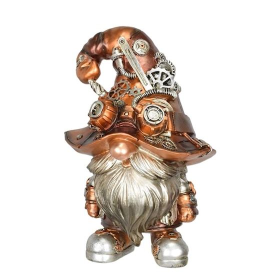Spiridus-statueta steampunk din rasini