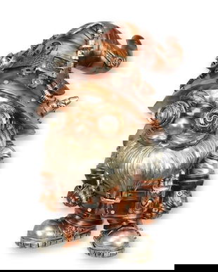 Spiridus-statueta steampunk din rasini