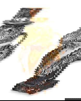 Crocodil-statueta steampunk din rasini