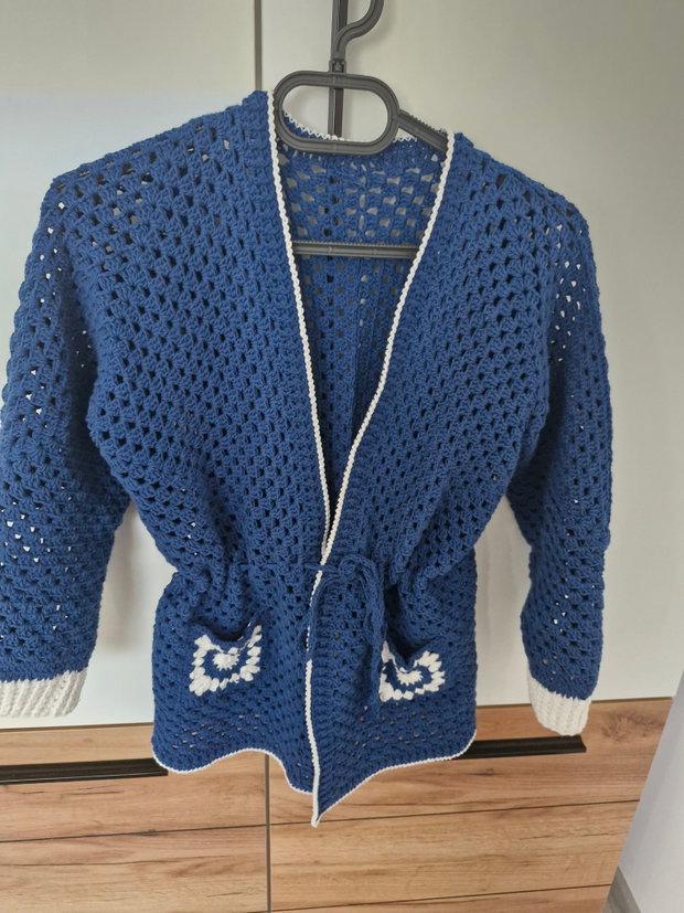 Cardigan crosetat