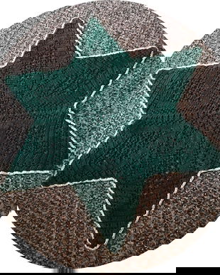 mileu rosu stea crosetat manual , 45 cm