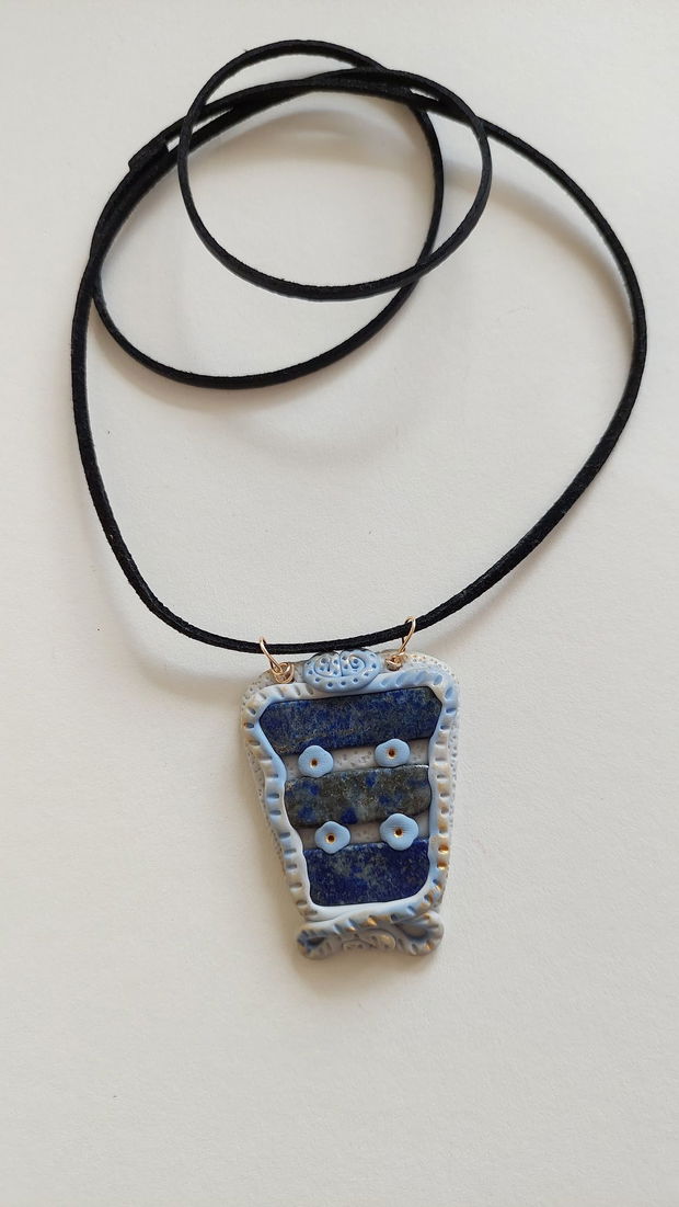 Colier fimo cu lapis