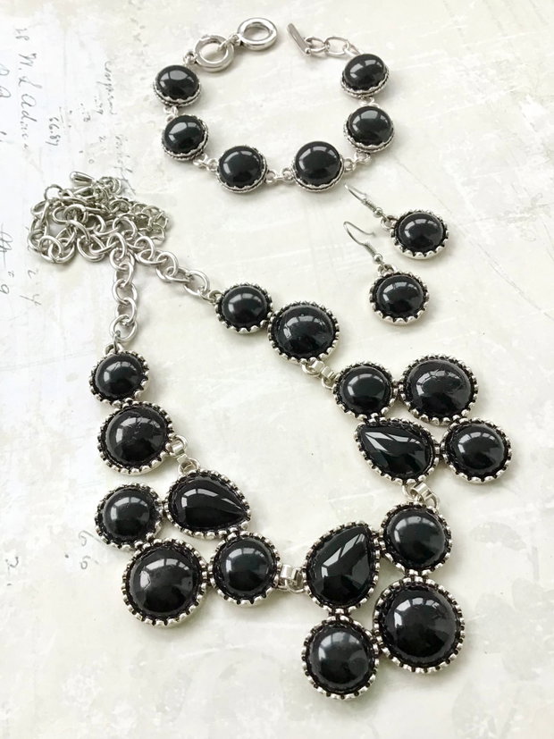 Set vintage onix negru