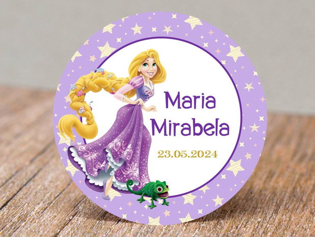 Etichete mărturii botez fetițe Micuța sirenă Ariel