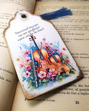 Semn de carte personalizat - profesor muzica