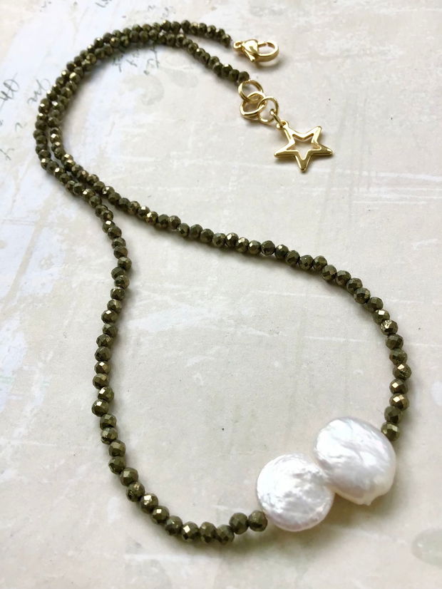 Colier CHOKER Pirita & perla Baroc