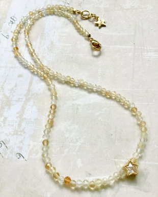 Colier CHOKER citrin