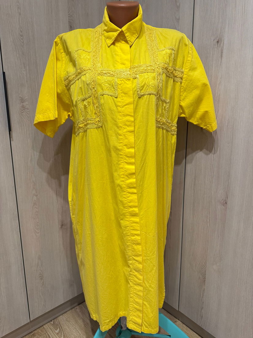 ROCHIE CU BRODERIE PANZA BUMBAC MARIME M
