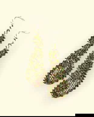 Cercei Lungi Verde Degrade