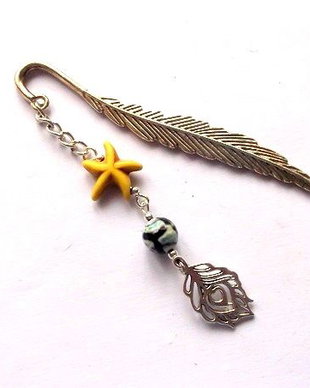 semn de carte cu howlite  si agata 48158