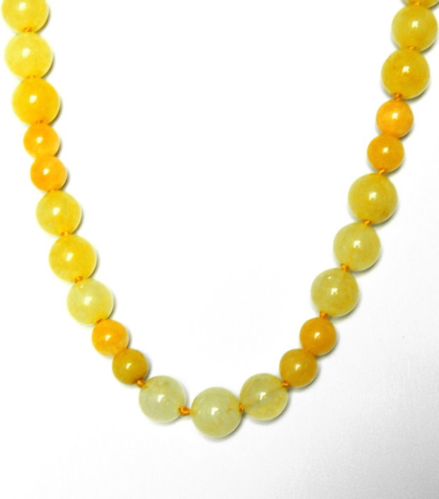 Set cu colier la baza gatului, cercei clasici din Jad galben, bijuterii handmade (129)