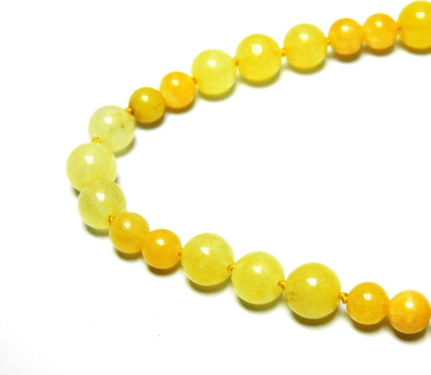 Set cu colier la baza gatului, cercei clasici din Jad galben, bijuterii handmade (129)