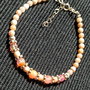 Bratara argint opal de foc etiopian opal roz boho chic pastel trendy - Transport gratuit