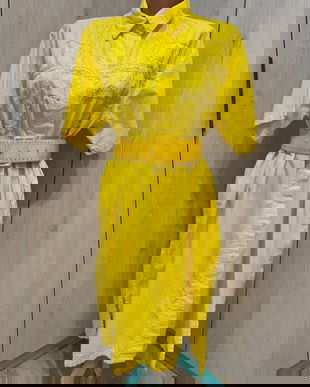 ROCHIE CU BRODERIE PANZA BUMBAC MARIME M