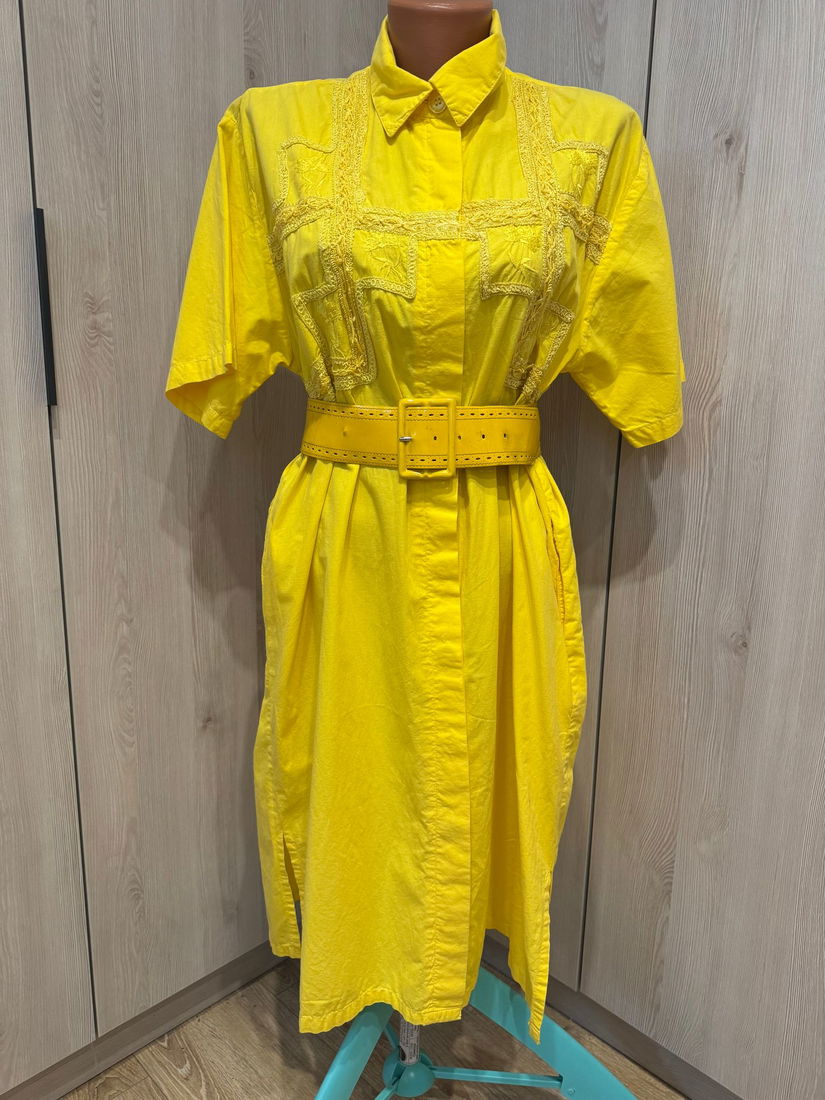 ROCHIE CU BRODERIE PANZA BUMBAC MARIME M