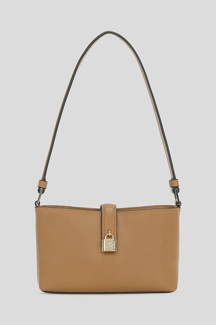 Karl Lagerfeld geantă de piele culoarea maro, A3W32041