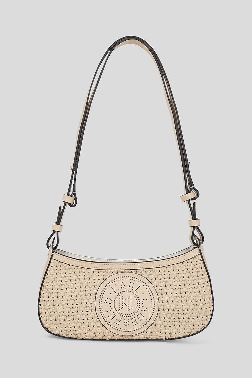 Karl Lagerfeld geantă de piele culoarea bej, A3W30063