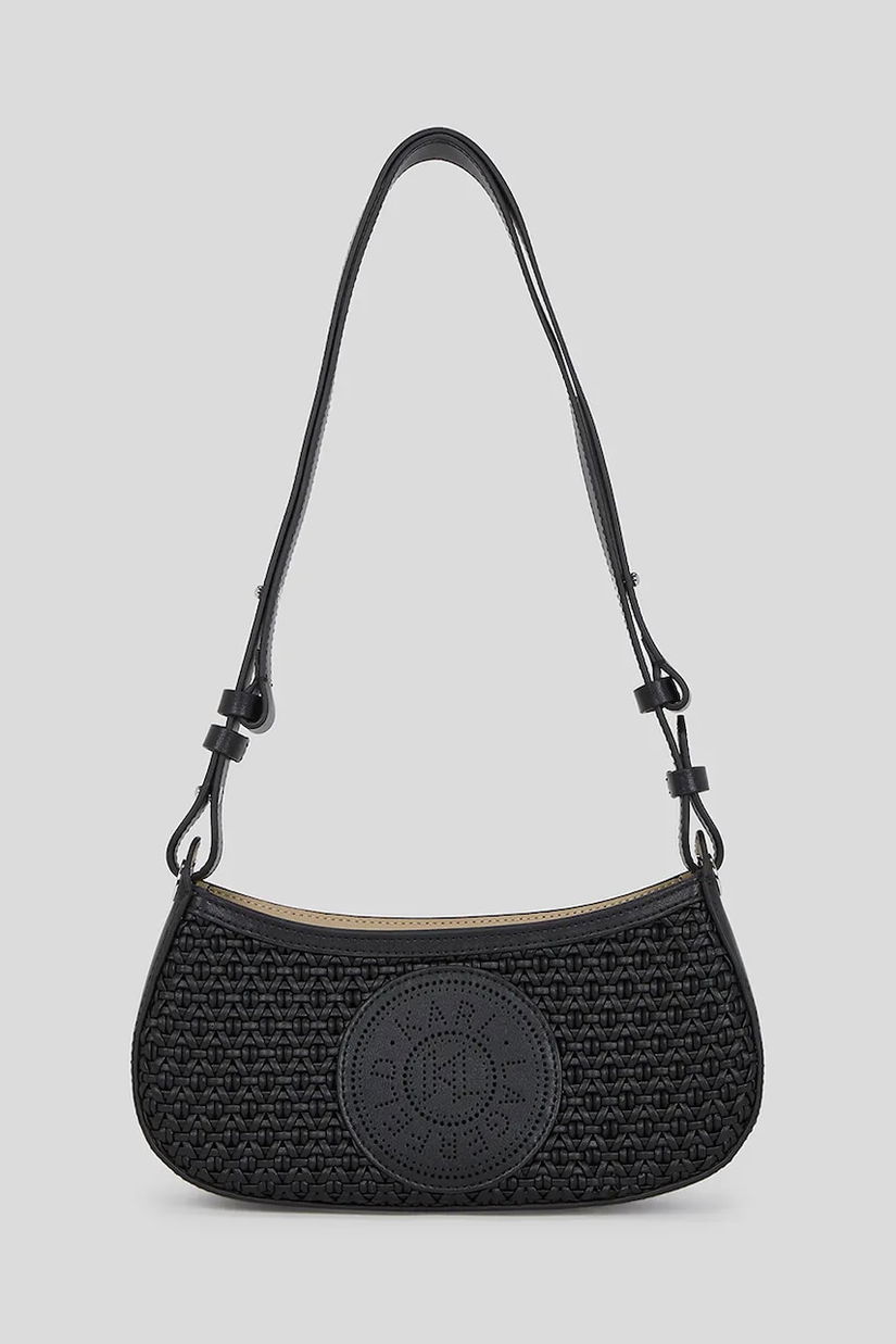 Karl Lagerfeld geantă de piele culoarea negru, A3W30063