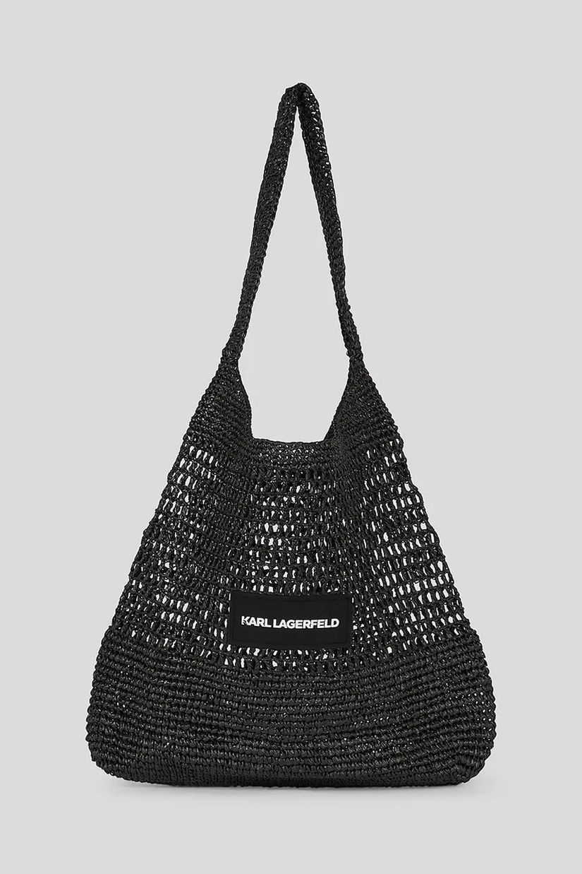 Karl Lagerfeld geantă de plajă culoarea negru, A3W46033