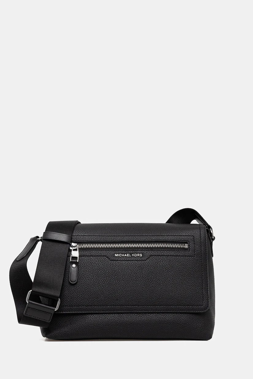 Michael Kors geantă de piele HUDSON culoarea negru, 33T5LHDM0L