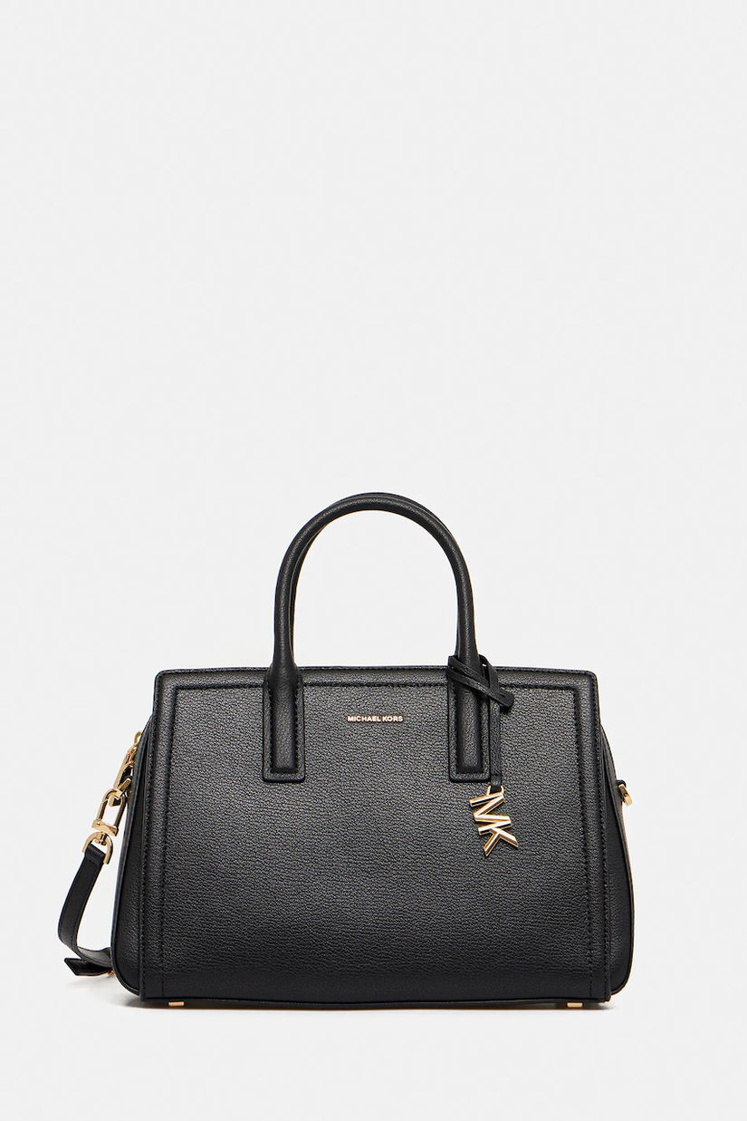 MICHAEL Michael Kors geantă de piele LAILA culoarea negru, 30R5G9IS6L