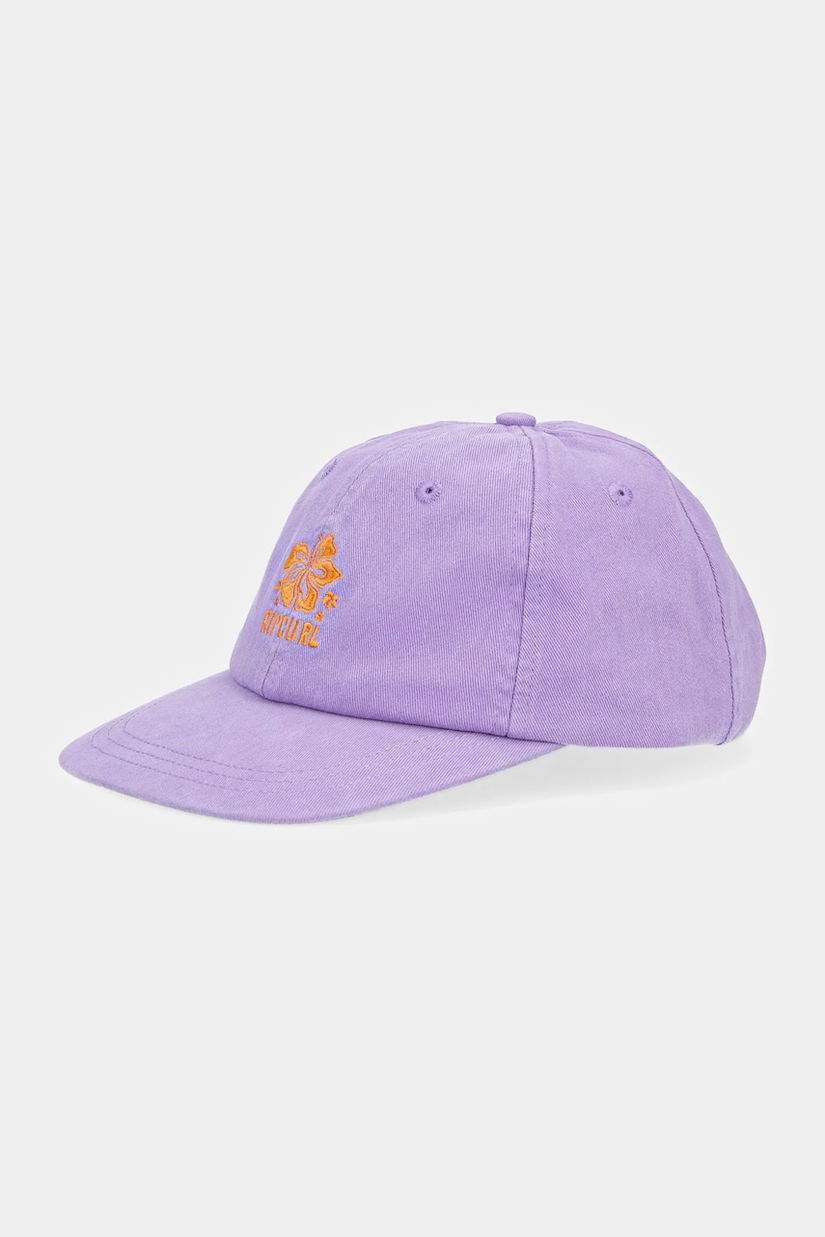 Rip Curl șapcă de baseball din bumbac culoarea violet, cu imprimeu, 04QWHE