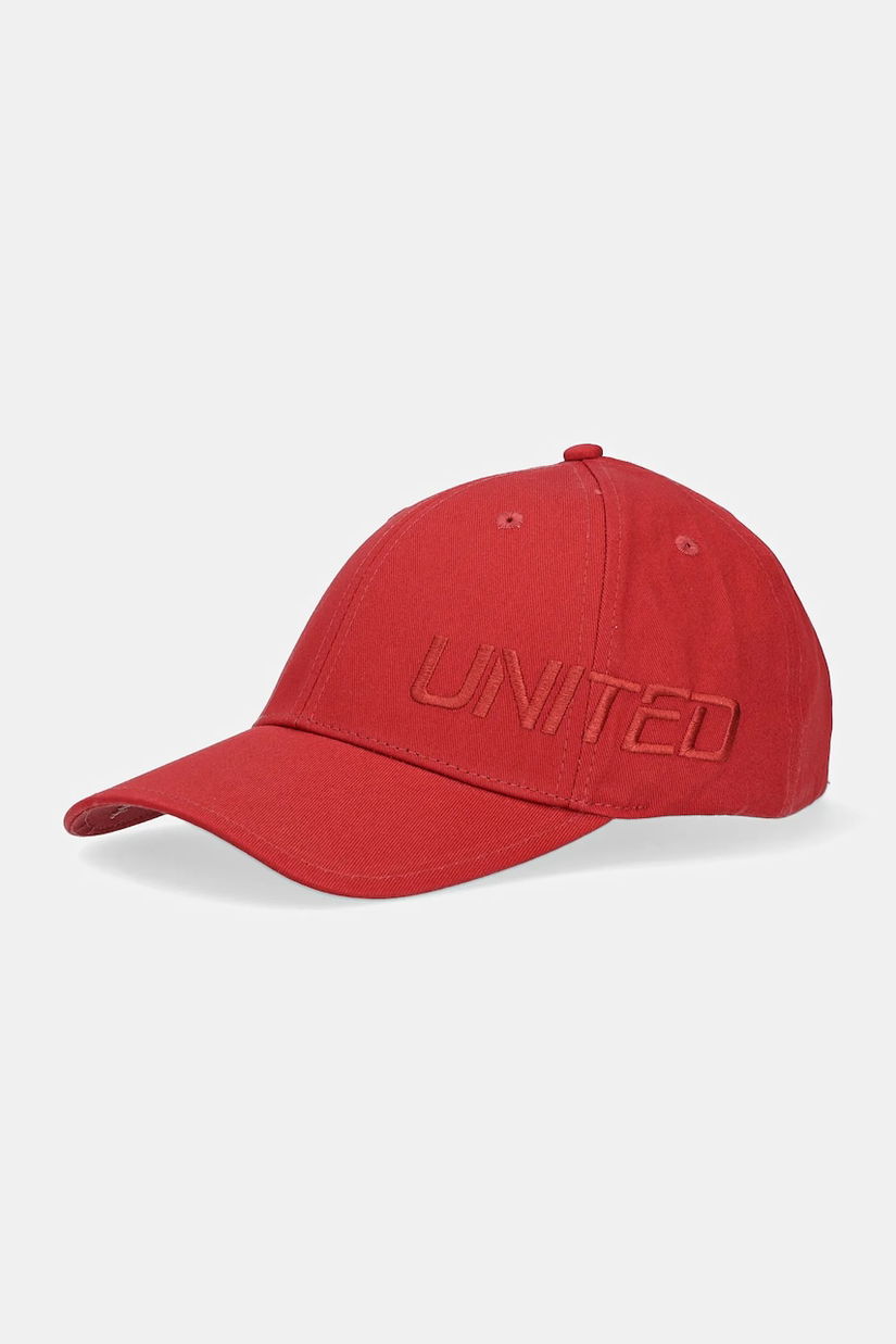 United Colors of Benetton șapcă de baseball din bumbac culoarea rosu, uni, 6NFPUA01C