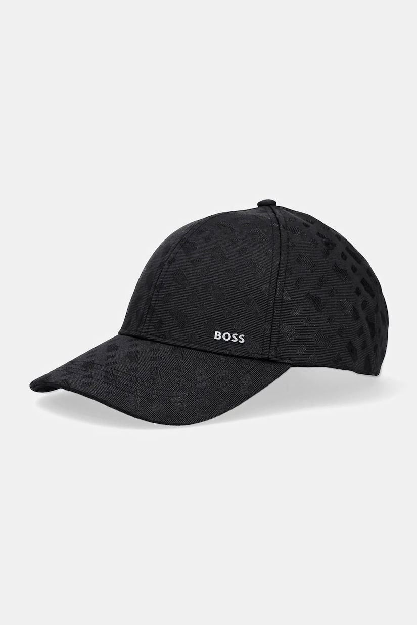 BOSS șapcă culoarea negru, cu imprimeu, 50544405