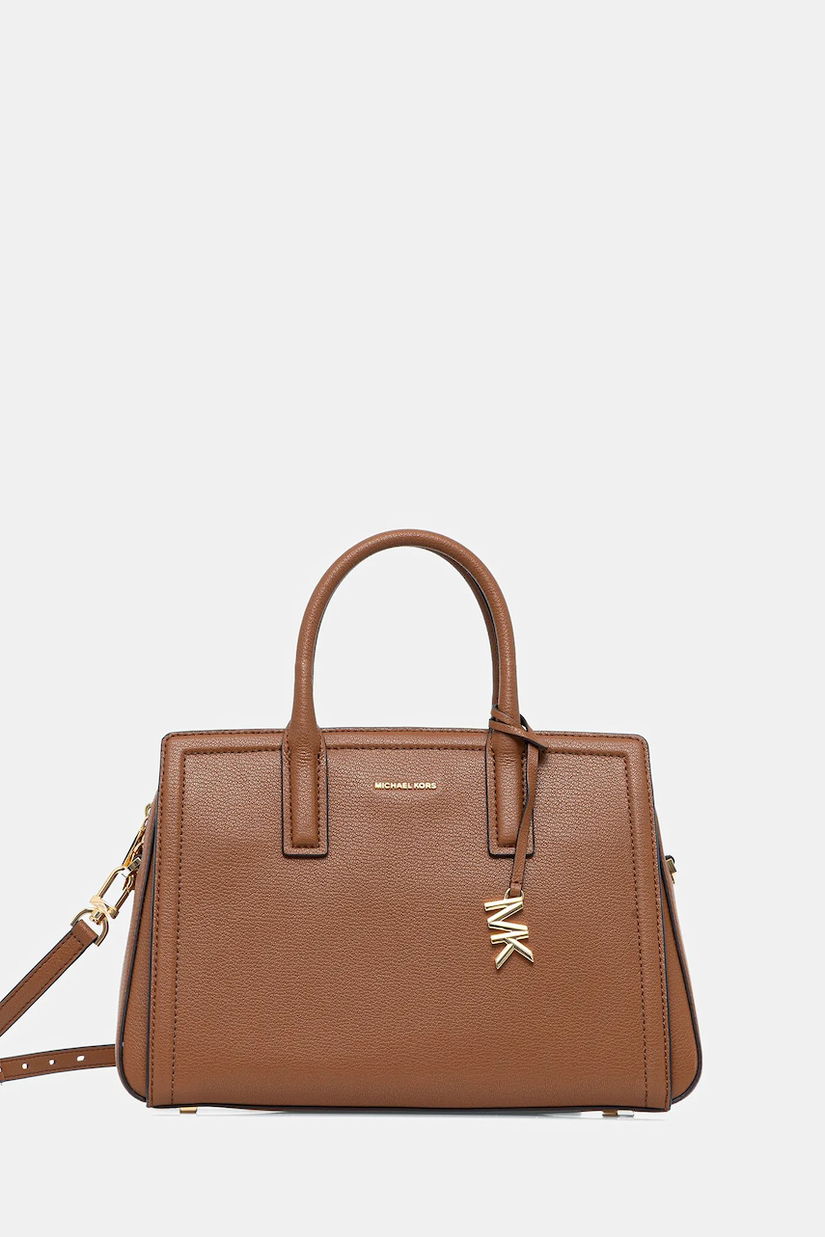 MICHAEL Michael Kors geantă de piele LAILA culoarea maro, 30R5G9IS6L