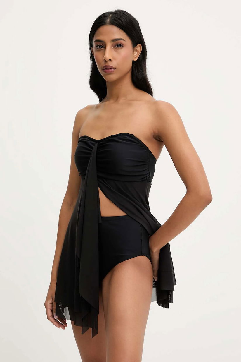 Answear Lab costum de baie din două piese culoarea negru, cupa moale