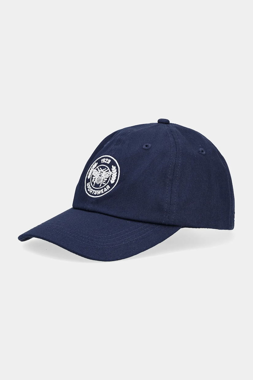 Hummel șapcă de baseball din bumbac culoarea bleumarin, cu imprimeu, 227578