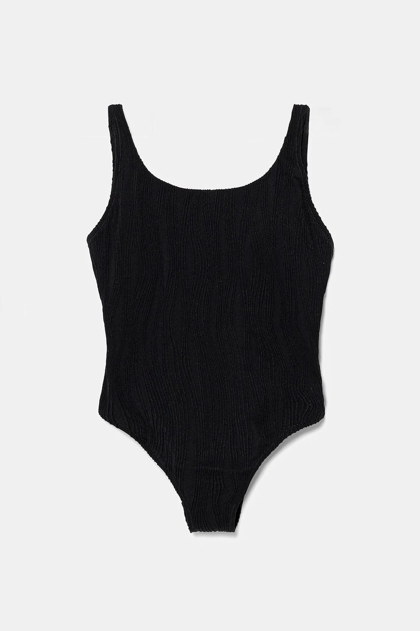 Chantelle costum de baie dintr-o bucată SWIM ONE culoarea negru, cupă usor rigidizata, C12VU9