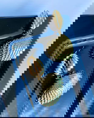 Cercei cu scoici naturale