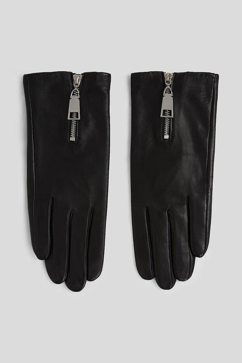 Karl Lagerfeld mănuși culoarea negru, A3W33033