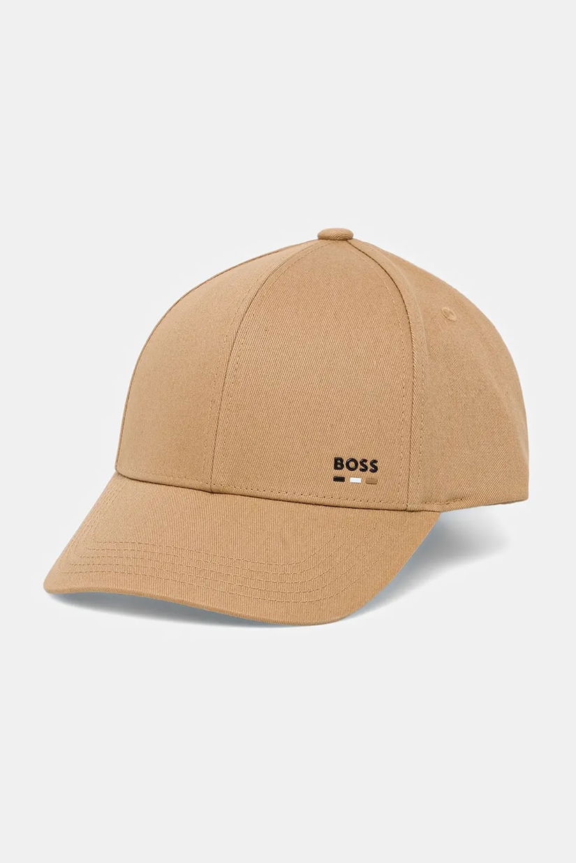 BOSS șapcă de baseball din bumbac culoarea negru, cu imprimeu, 50539428