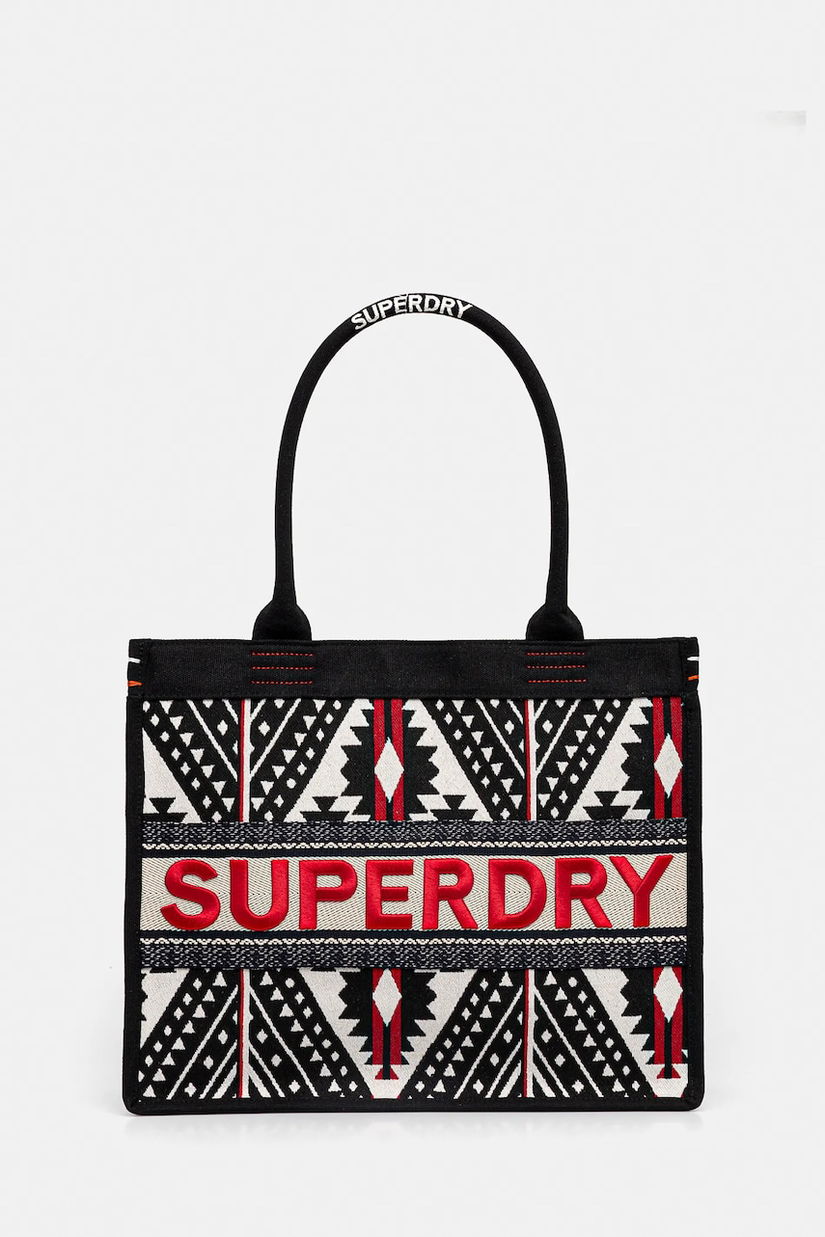 Superdry geantă culoarea negru, W9110411A-61A