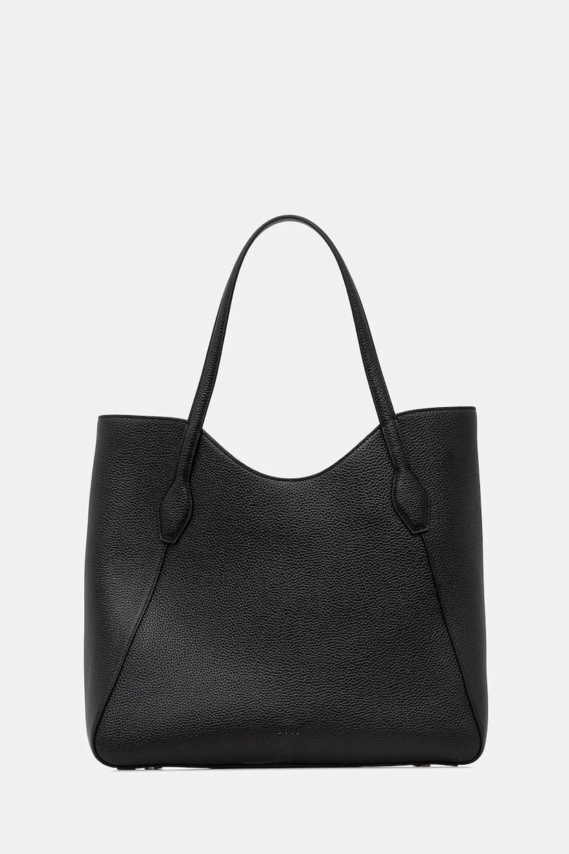 BOSS geantă de piele culoarea negru, 50542066