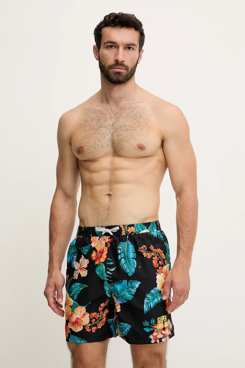 Superdry pantaloni scurți de baie culoarea negru, M3010242A-F4J