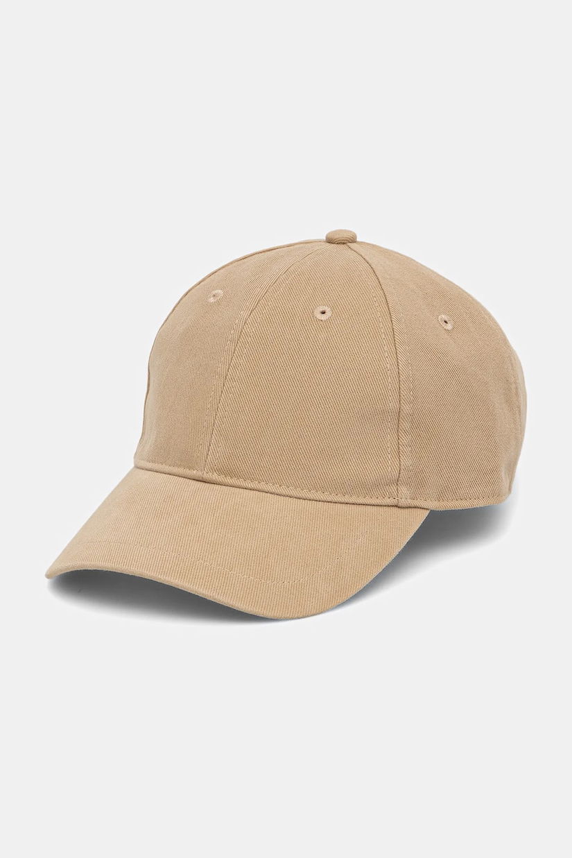 Filippa K șapcă de baseball din bumbac culoarea bej, neted, 31419.FK