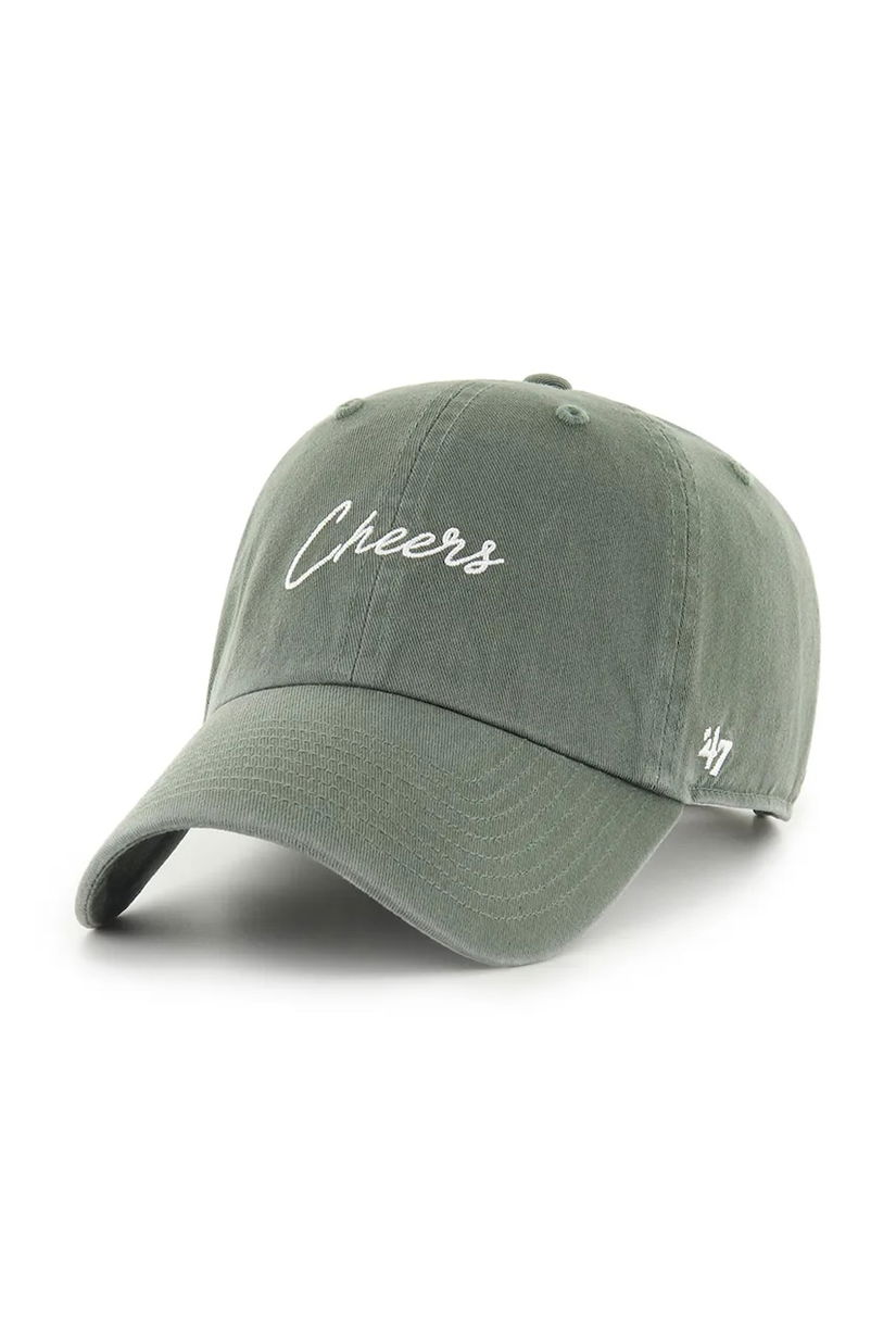 47 brand șapcă de baseball din bumbac Phrase Base Runner Icon culoarea maro, uni, XX-BSRIC1411GWS-MS