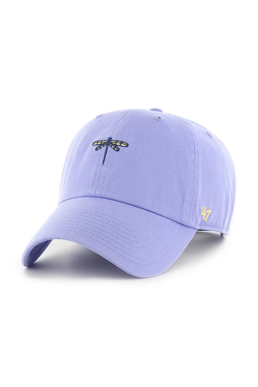 47 brand șapcă de baseball din bumbac Animal Base Runner culoarea violet, uni, XX-BSRIC1411GWS-LV