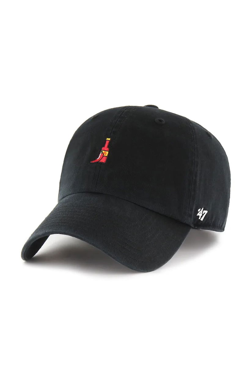 47 brand șapcă de baseball din bumbac Food Base Runner Icon culoarea negru, uni, XX-BSRIC1411GWS-BKG