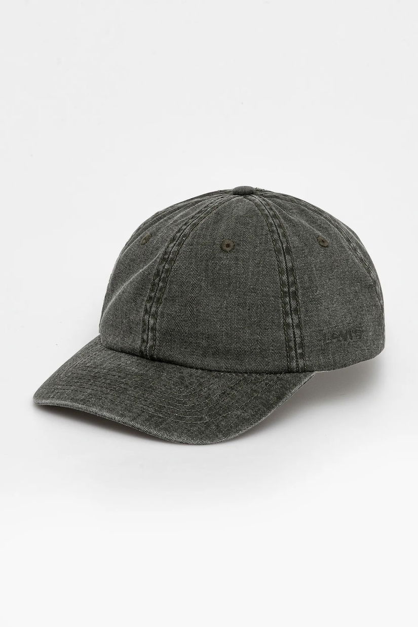 Levi's șapcă de baseball din bumbac culoarea verde, neted, D7589-0025