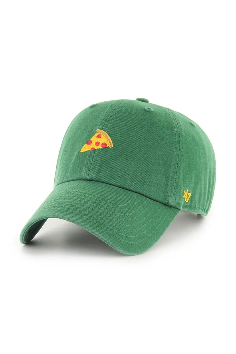 47 brand șapcă de baseball din bumbac Food Base Runner Icon culoarea verde, cu imprimeu, XX-BSRIC1411GWS-RN