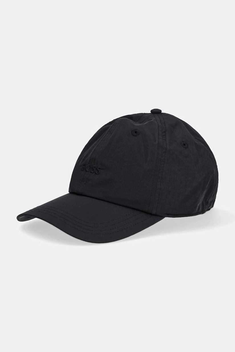 BOSS Orange șapcă culoarea negru, neted, 50533339